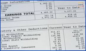 Full-Time Employment Pay Stubs