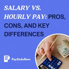 hourly vs salary pay stubs