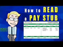 how to read a pay stub