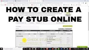Create a Pay Stub in Tacoma