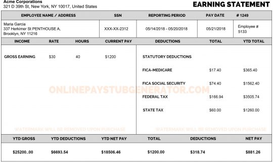 How to Make a Pay Stub in Omaha, Nebraska