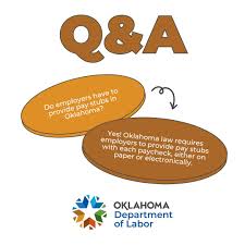 Pay Stub Laws in Oklahoma