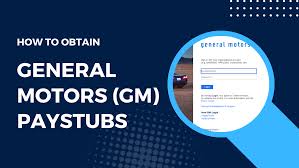 General Motors employee pay stub