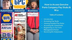 Genuine Parts Pay Stub