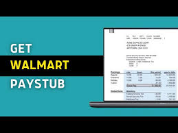 Walmart paystub